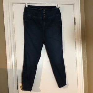 Torrid high-waisted dark wash jeans